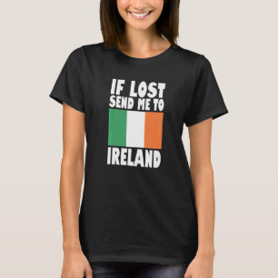 Camiseta Diseño de la bandera de Irlanda Si se pierde envía