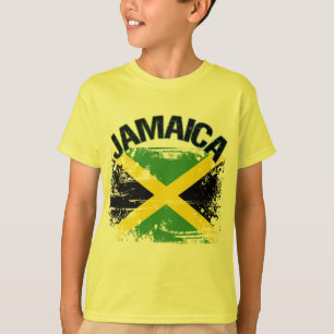 Camiseta Diseño de la bandera de Jamaica del estilo del