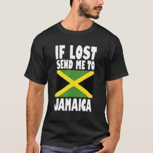 Camiseta Diseño de la bandera de Jamaica Si se pierde envía