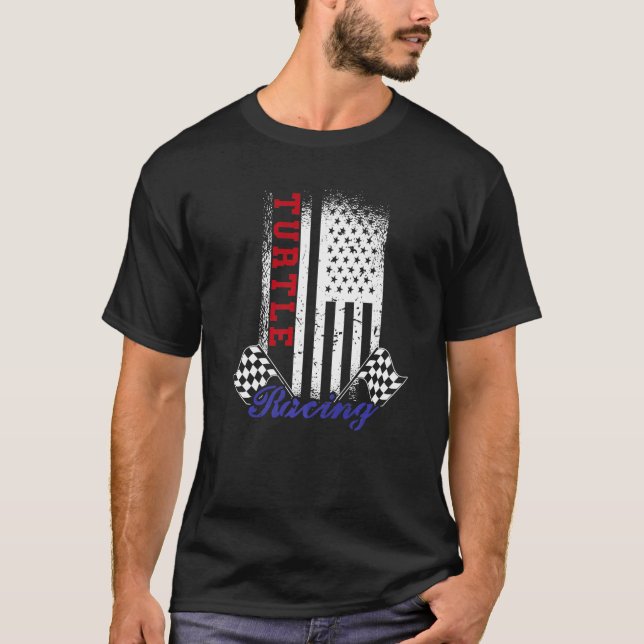 Camiseta Diseño de la bandera de la bandera estadounidense  (Anverso)