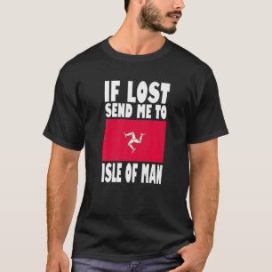 Camiseta Diseño de la bandera de la Isla de Man Si se pierd