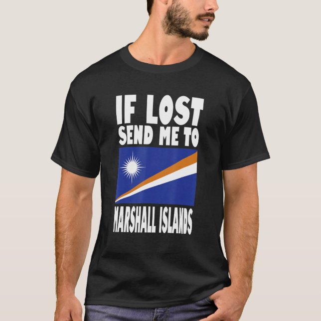 Camiseta Diseño de la bandera de las Islas Marshall Si me p (Anverso)