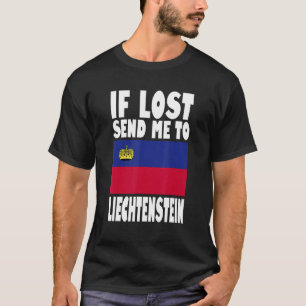 Camiseta Diseño de la bandera de Liechtenstein Si se pierde