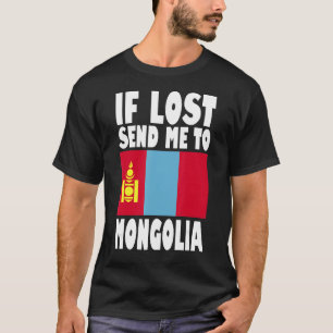 Camiseta Diseño de la bandera de Mongolia Si se pierde enví