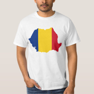 Camiseta Diseño de la bandera de país de Rumania