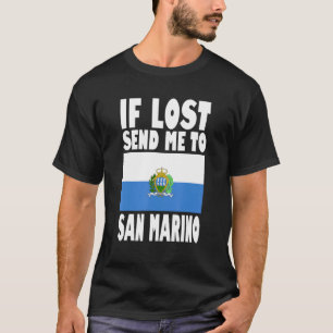 Camiseta Diseño de la bandera de San Marino Si se pierde, e