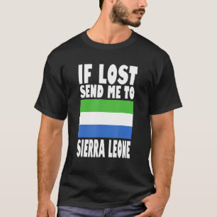 Camiseta Diseño de la bandera de Sierra Leona Si se pierde