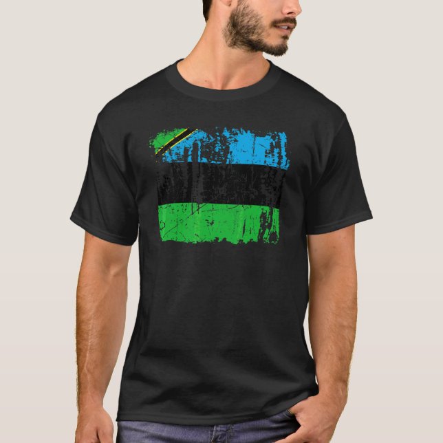 Camiseta Diseño de la bandera de Zanzíbar (Anverso)