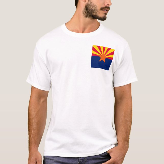 Camiseta Diseño de la bandera del estado de Arizona (Anverso)