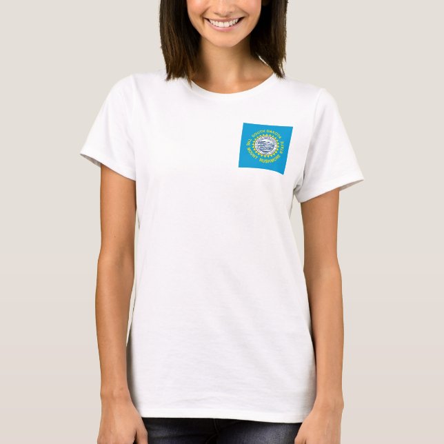 Camiseta Diseño de la bandera del estado de Dakota del Sur (Anverso)