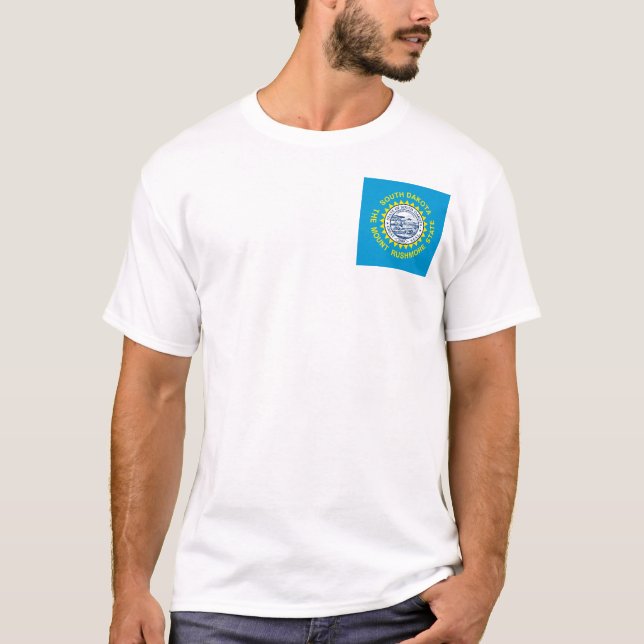 Camiseta Diseño de la bandera del estado de Dakota del Sur (Anverso)