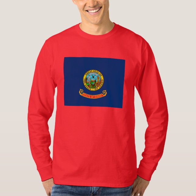 Camiseta Diseño de la bandera del estado de Idaho (Anverso)
