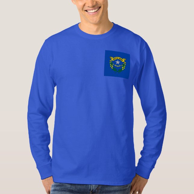 Camiseta Diseño de la bandera del estado de Nevada (Anverso)