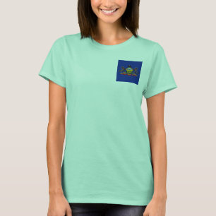 Camiseta Diseño de la bandera del estado de Pennsylvania