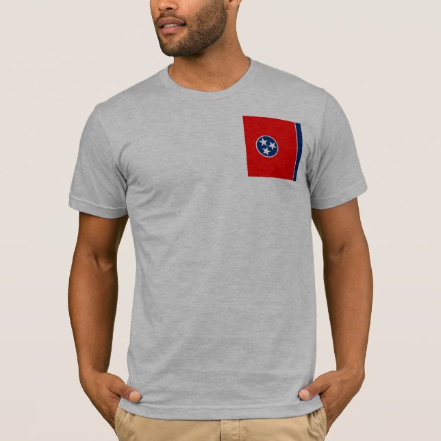 Camiseta Diseño de la bandera del estado de Tennessee (Anverso)