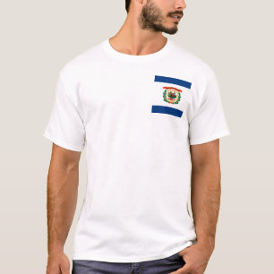 Camiseta Diseño de la bandera del estado de Virginia Occide
