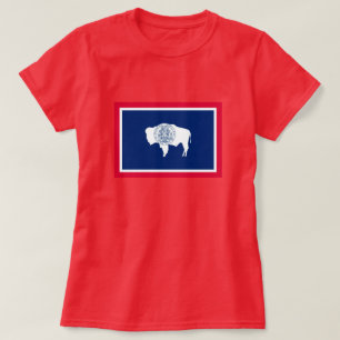Camiseta Diseño de la bandera del estado de Wyoming