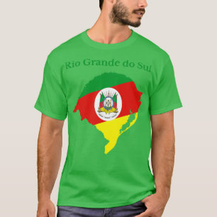 Camiseta Diseño de la bandera del mapa de Rio Grande do Sul