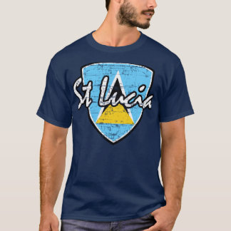 Camiseta Diseño de la bandera del St Lucian