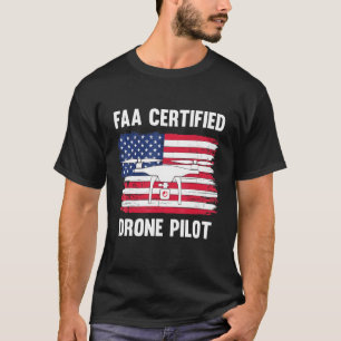 Camiseta Diseño De La Bandera Estadounidense Del Piloto De 