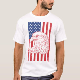 Camiseta Diseño de la bandera patriótica estadounidense