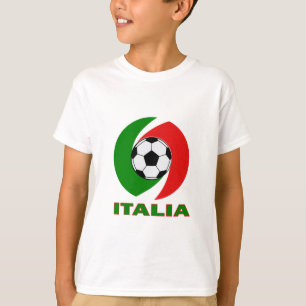 Camiseta Diseño de la bola de la bandera de Italia Italia