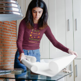 Camiseta Diseño de la Brisa Caída y las Hojas de Otoño