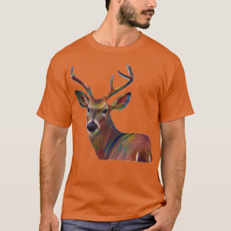 Camiseta Diseño de la cabeza de Deer Buck