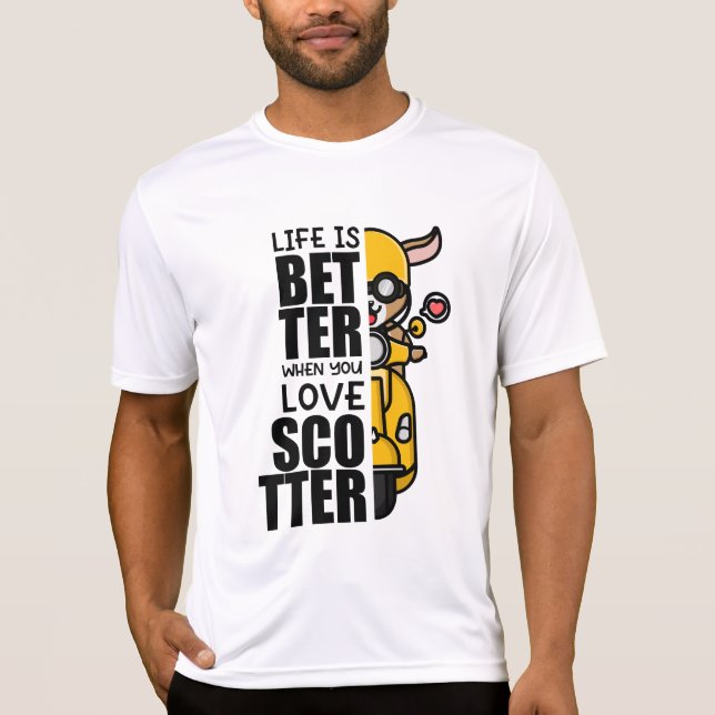 Camiseta Diseño de la cabra de Scooter (Anverso)