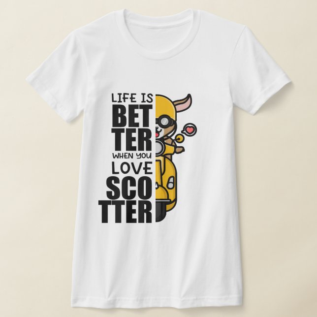 Camiseta Diseño de la cabra de Scooter (Distribución)