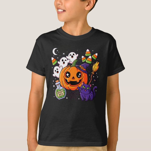 Camiseta Diseño de la Calabaza y la Caída de la Araña - Aco (Anverso)