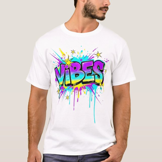Camiseta Diseño de la calle Graffiti Vibes (Anverso)