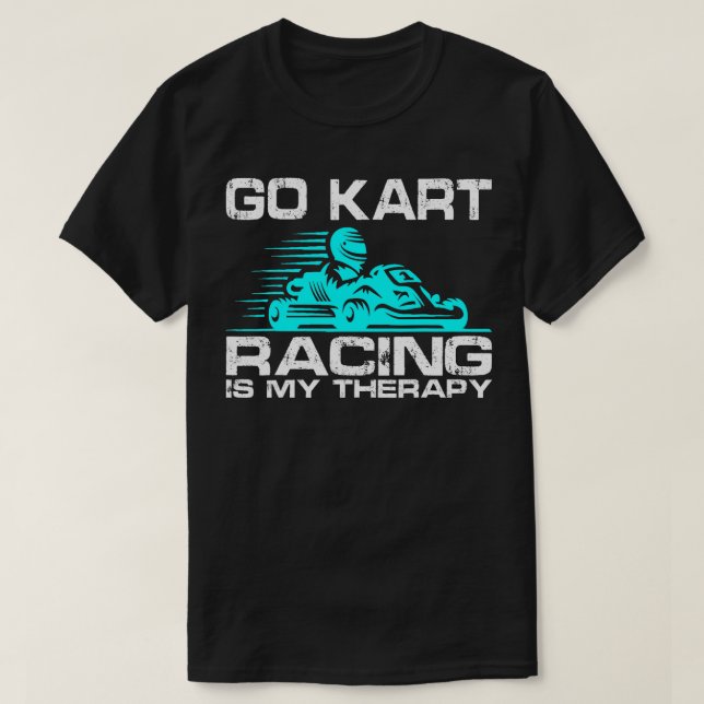 Camiseta Diseño de la Carreras Gokart para la Carreras Kart (Diseño del anverso)