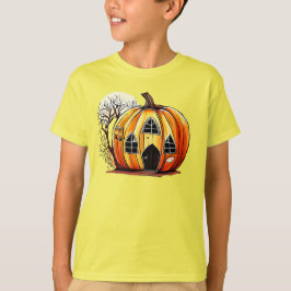Camiseta Diseño de la casa de calabaza