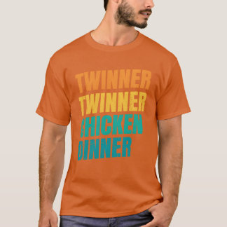 Camiseta Diseño de la cena de pollo para ganadores de vinos