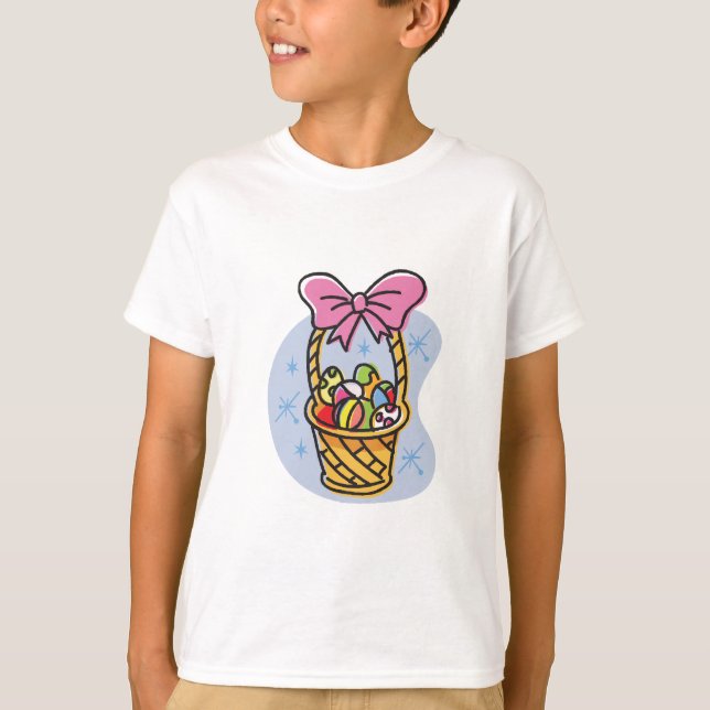 Camiseta Diseño de la cesta de Pascua (Anverso)