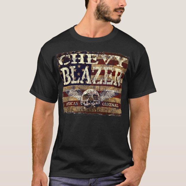 Camiseta Diseño de la chaqueta de Chevy contra bandera (Anverso)