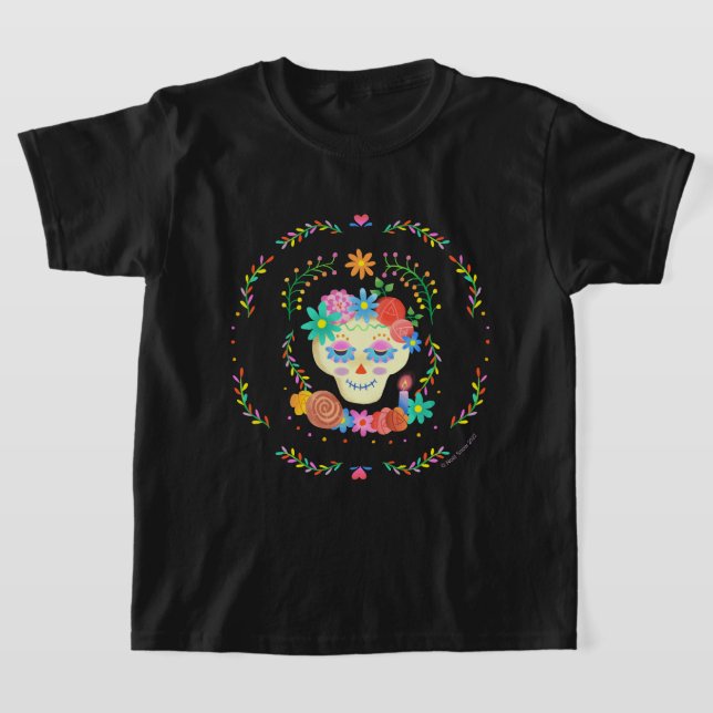 Camiseta Diseño de la circular de los muertos azucareros (Distribución)