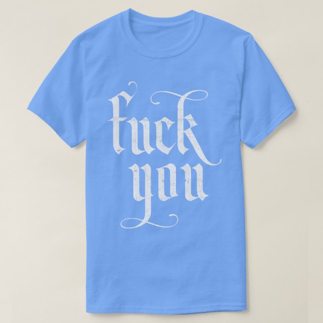 Camiseta Diseño de la cita tipográfica ruda 3 (Diseño del anverso)
