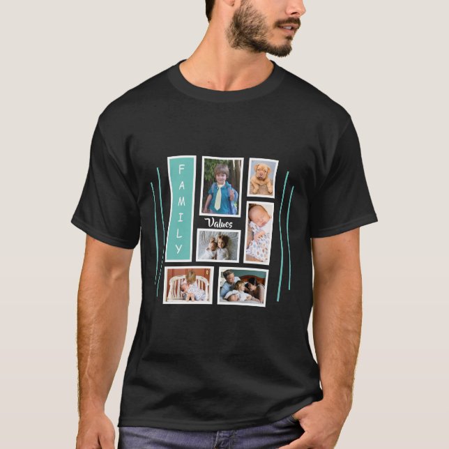 Camiseta Diseño de la colección de fotografía de la familia (Anverso)