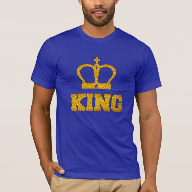 Camiseta diseño de la corona gráfica King cool personalizad (Anverso)