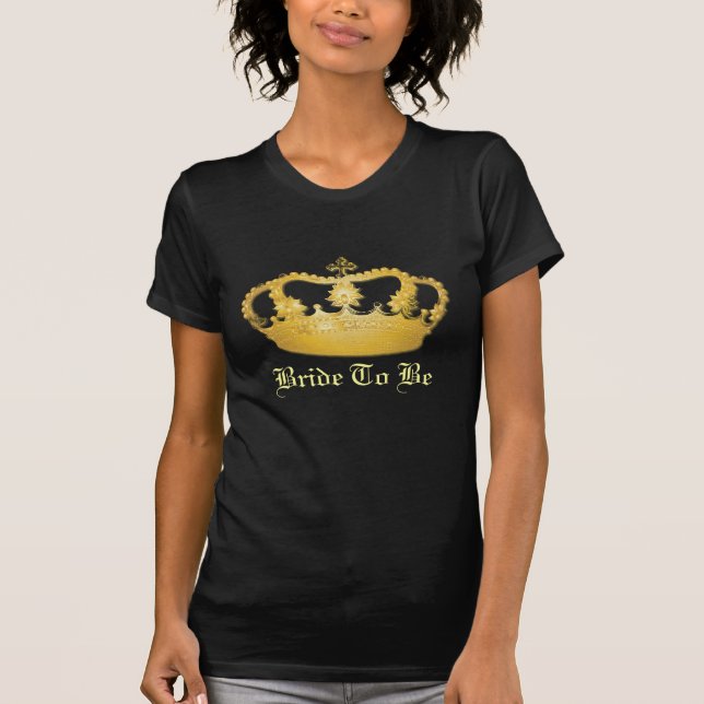 Camiseta Diseño de la Corona II - Oro (Anverso)