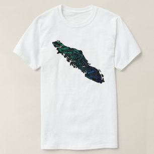 Camiseta Diseño de la costa oeste de la isla de Vancouver