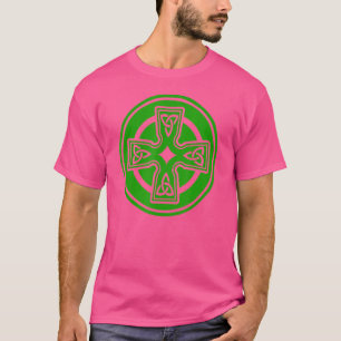 Camiseta Diseño de la cruz celta irlandesa St Patrick's Day