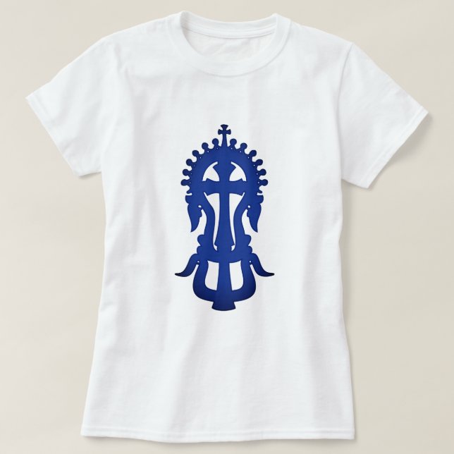 Camiseta Diseño de la cruz ortodoxa etíope (Diseño del anverso)