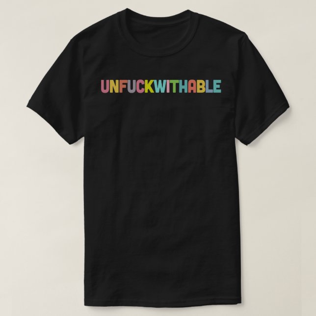 Camiseta Diseño de la declaración tipográfica no compatible (Diseño del anverso)