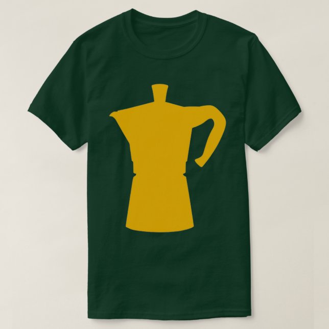 Camiseta Diseño de la edición limitada de Yellow Moka Pot (Diseño del anverso)