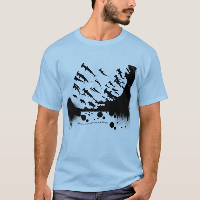 Camiseta Diseño de la escuela del tiburón (Anverso)