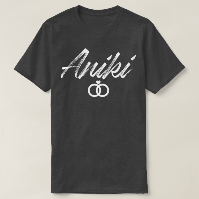 Camiseta Diseño de la fiesta de boda Aniki (Diseño del anverso)