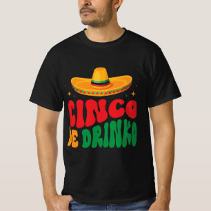 Camiseta Diseño de la Fiesta de Cinco de Drinko